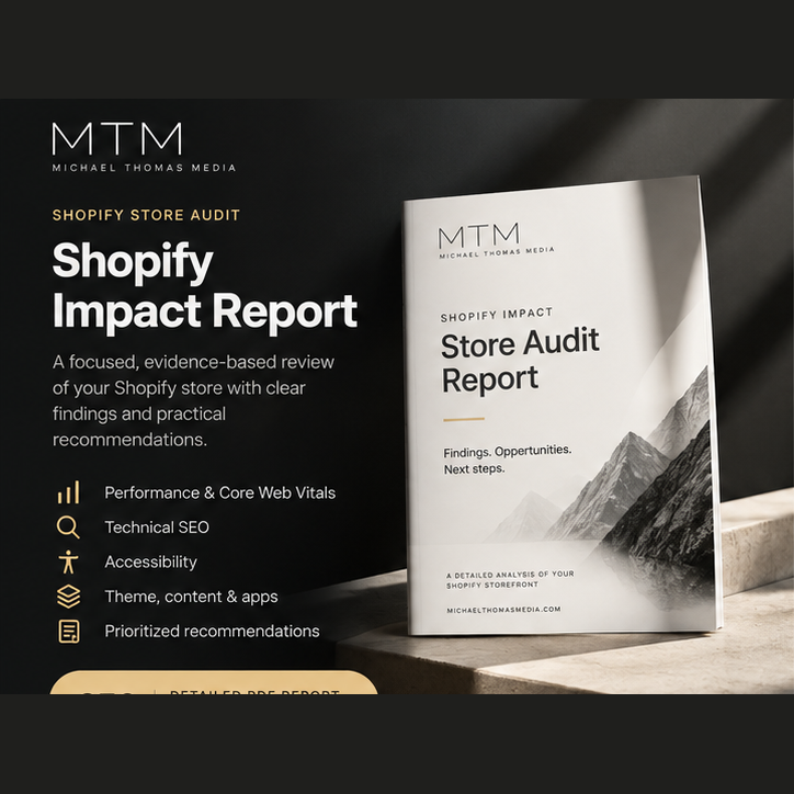 Shopify Store Audit | Shopify Impact Report