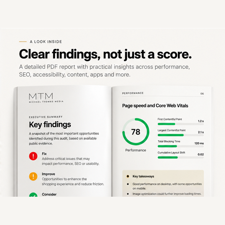 Shopify Store Audit | Shopify Impact Report