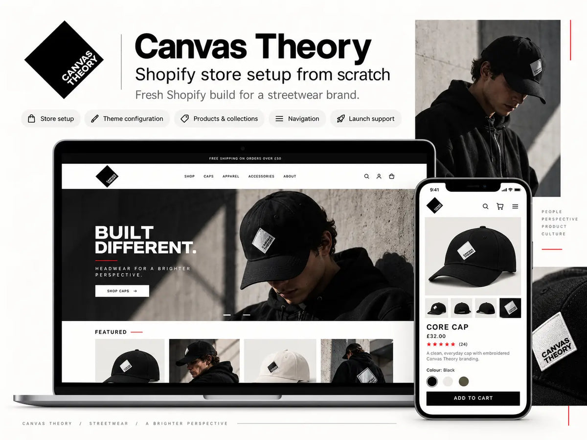 Canvas Theory Shopify storefront